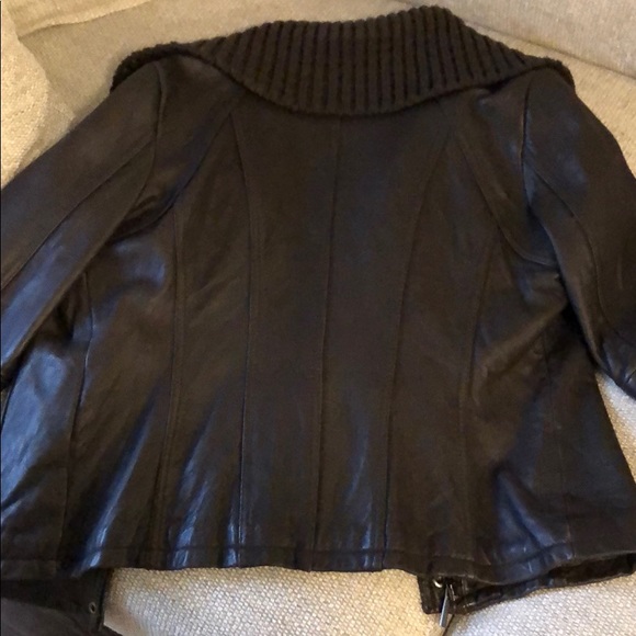 Michael Kors Brown leather jacket - Picture 5 of 8